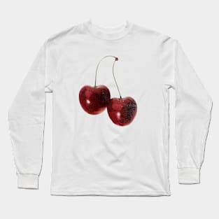 Cherry Graphic Y2k Tee - Trendy Coquette Vintage Artwork Aesthetic Tees Long Sleeve T-Shirt